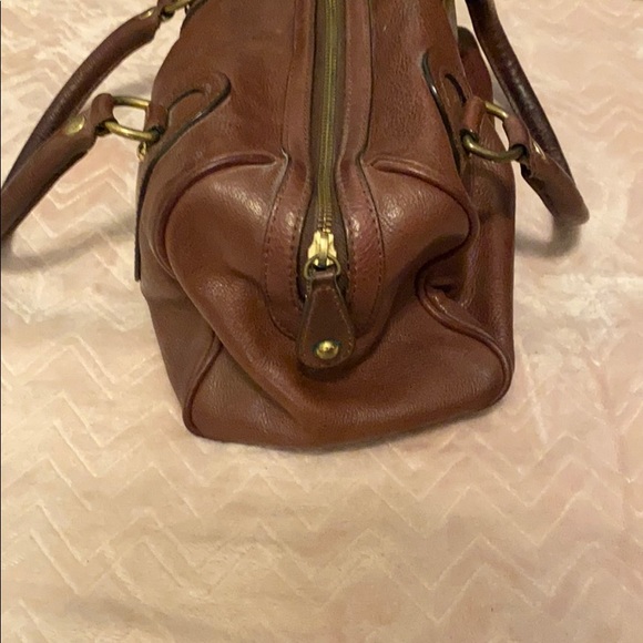 Banana Republic Cognac Leather Handbag - Picture 4 of 6
